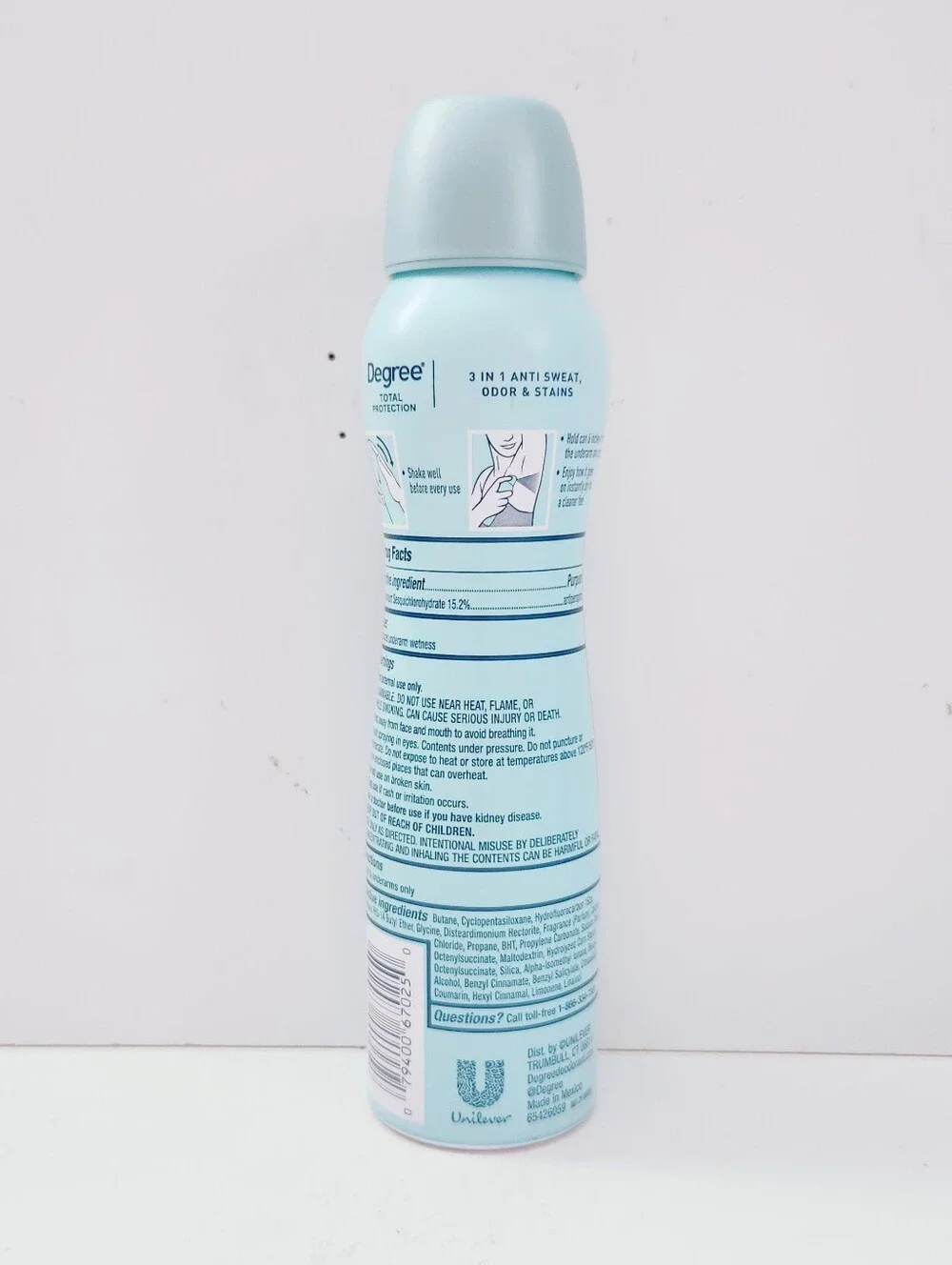 ⭐4/$15 Degree Ultraclear 72-Hour Black + White Deodorant Clean